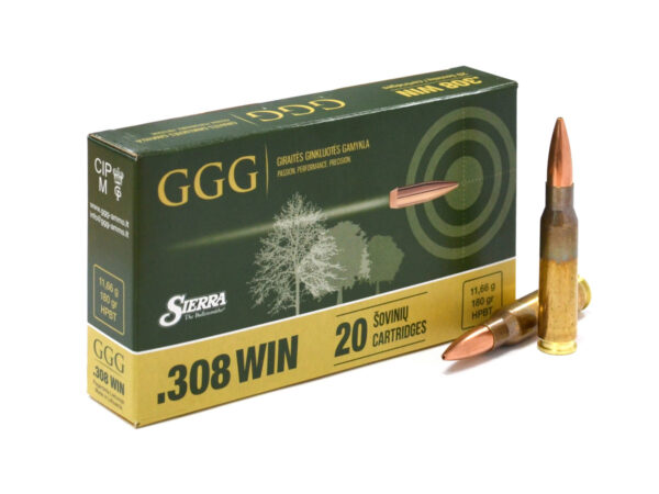GGG .308Win. 180gr/11,66g HPBT Sierra MatchKing (GPX16)