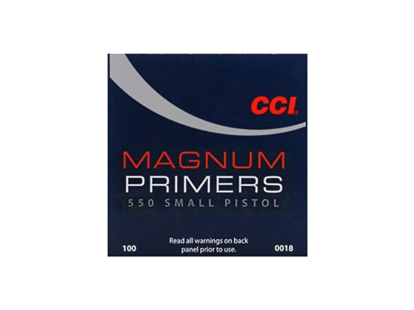 Zápalky CCI Magnum 550 Small Pistol, 100 ks (18)