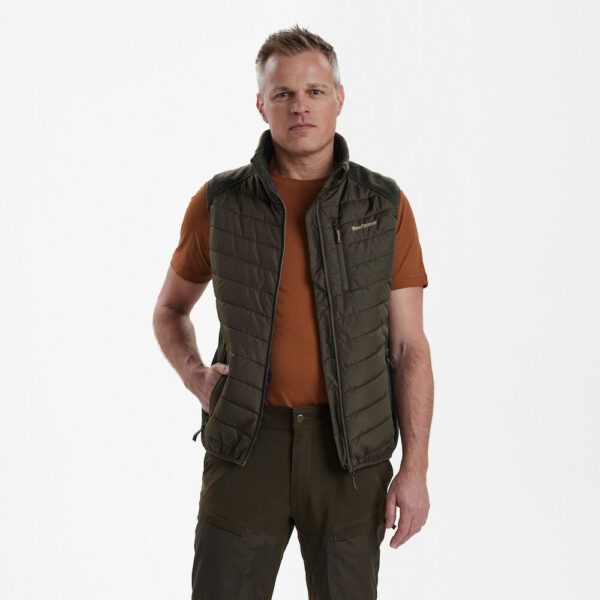 DEERHUNTER Moor Padded Waistcoat w. Knit - vesta (XL)