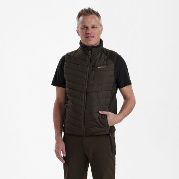 DEERHUNTER Moor Padded Waistcoat w. Knit - vesta (XL)