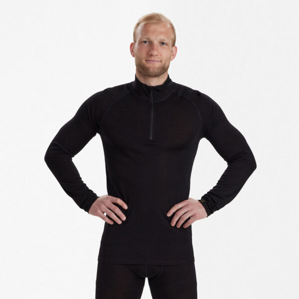 DEERHUNTER Quinn Merino Zip Undershirt - merino nátelník (M)