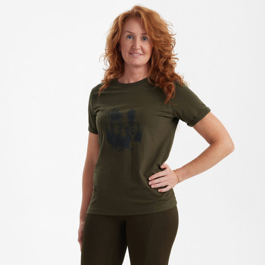DEERHUNTER Lady T-shirt with Shield - dámske tričko (38)