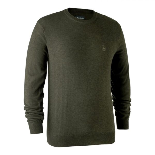 DEERHUNTER Kingston Knit O Neck - merino sveter (2XL)