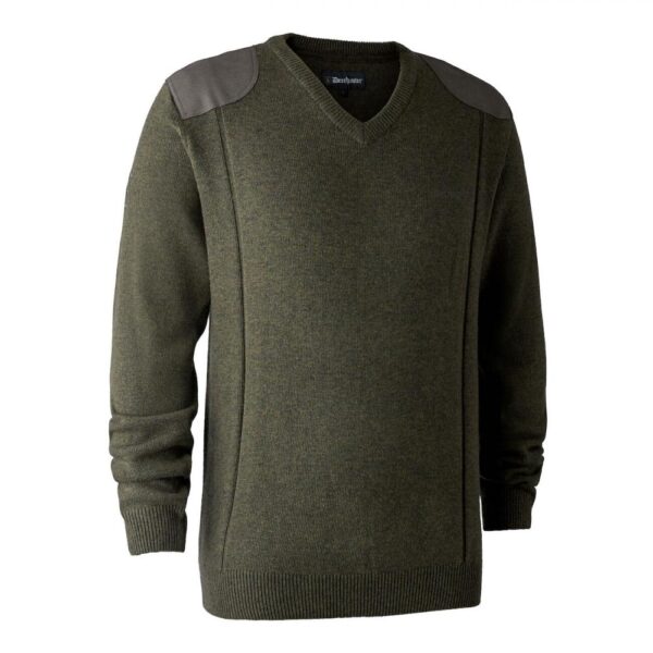 DEERHUNTER Sheffield Knit with V-neck - pletený sveter (3XL)