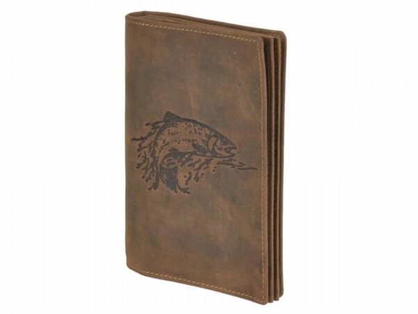 GREENBURRY 328B Ryba - kožený dokladovník hnedý