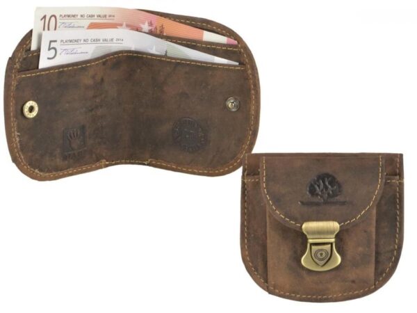 GREENBURRY Leder Geldbörse - kožená minipeňaženka