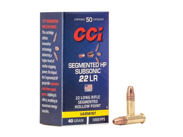 .22LR CCI Segmented HP Subsonic 40gr/2,59g CPSHP, 50 ks (0074)